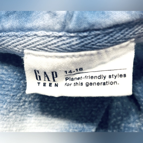 Gap Teen Mid-Drift Tye-Dyed hoodie Sweatshirt. Size 14-16. Line New. - Picture 3 of 3